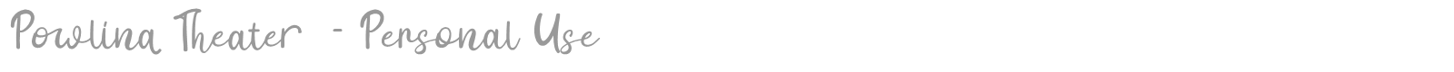 Powlina Theater font preview